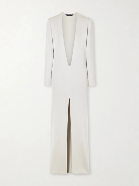  Tom Ford Tom Ford - Liquid Knitted Gown - Gray 