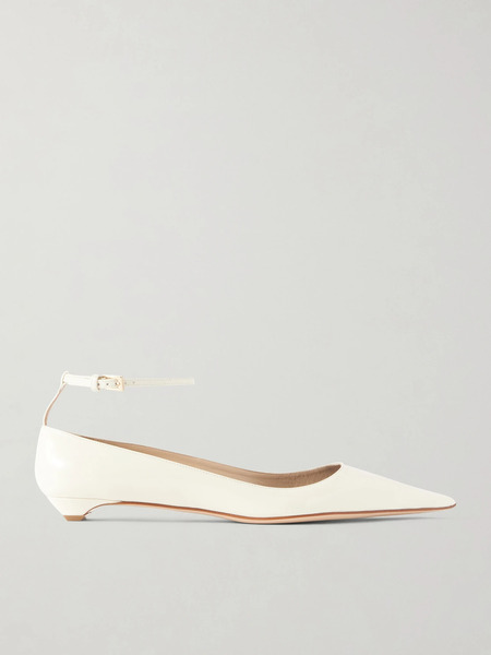  Tom Ford Tom Ford - Patent-leather Point-toe Ballet Flats - Ivory 