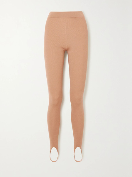  Tom Ford Tom Ford - Ribbed Cashmere-blend Stirrup Leggings - Beige 