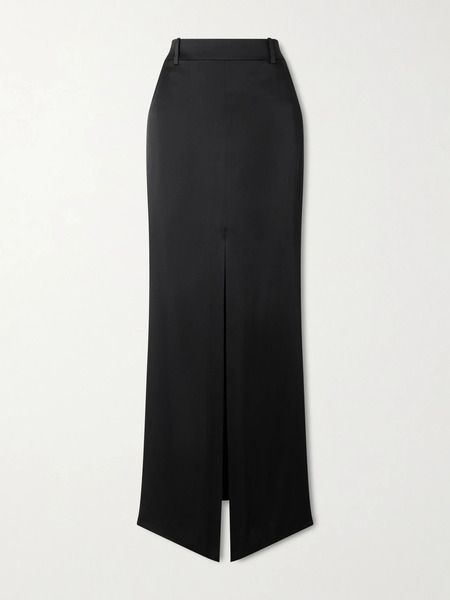  Tom Ford Tom Ford - Satin-crepe Maxi Skirt - Black 