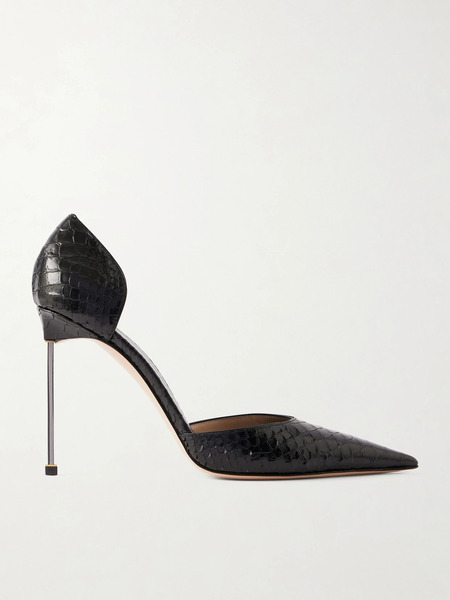  Tom Ford Tom Ford - Snake-effect Leather Pumps - Black 