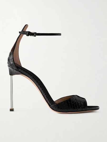  Tom Ford Tom Ford - Snake-effect Leather Sandals - Black 