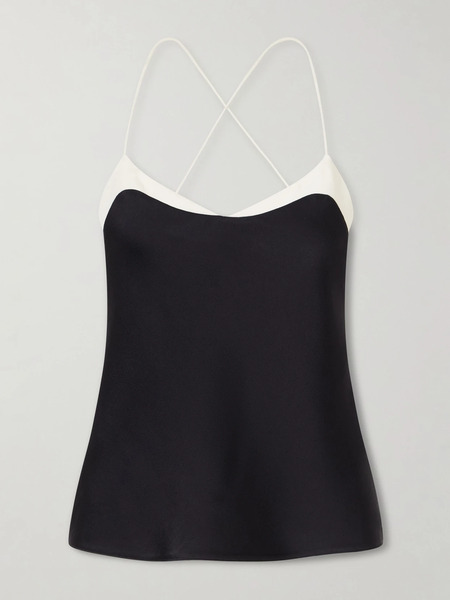 Tom Ford Tom Ford - Two-tone Satin Camisole - Black 