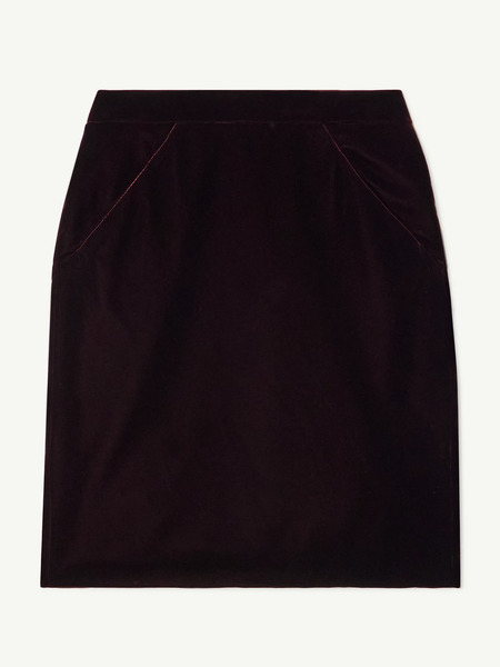  Tom Ford Tom Ford - Velvet Skirt - Burgundy 