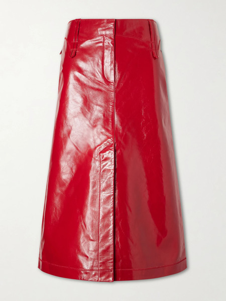  Tory Burch Tory Burch - Leather Midi Skirt - Unknown 