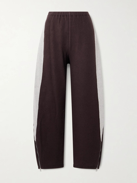  Tory Burch Tory Burch - Wool And Cotton-blend Pants - Brown 