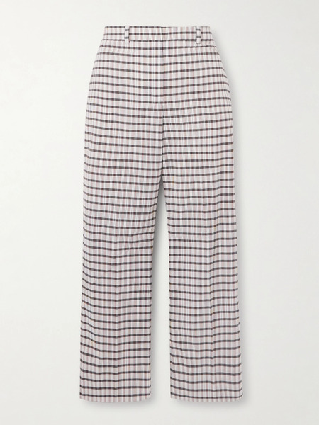  Tory Sport Tory Sport - Checked Canvas Straight-leg Golf Pants - Multi 