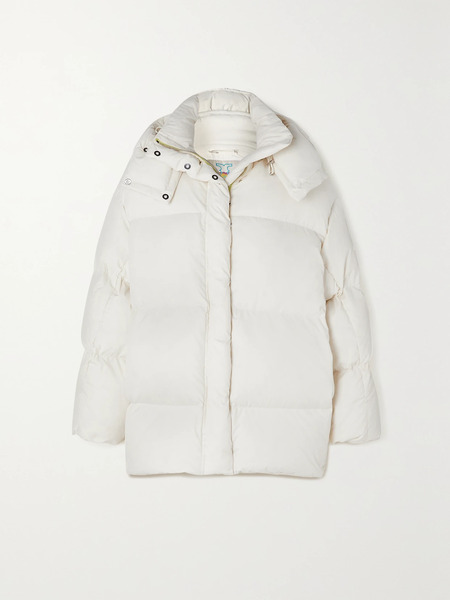  Tory Sport Tory Sport - Hooded Quilted Shell Down Jacket - Ivory 
