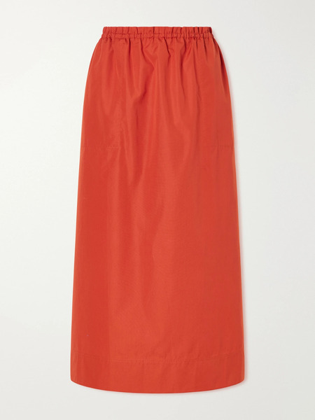  Toteme Toteme - Cotton-poplin Midi Skirt - Red 