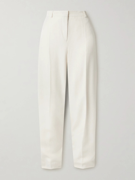  Toteme Toteme - Crepe Tapered Pants - Ecru 