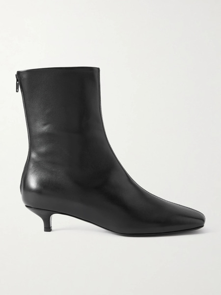  Toteme Toteme - Day Leather Ankle Boots - Black 