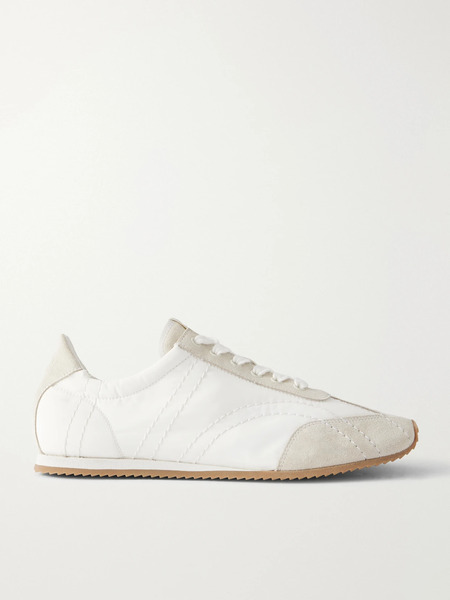  Toteme Toteme - Flex Suede-trimmed Shell Sneakers - White 