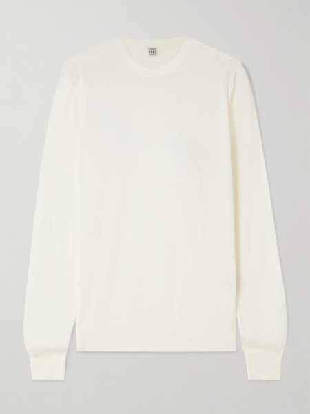  Toteme Toteme - Garderob Wool And Silk-blend Sweater - Ecru 