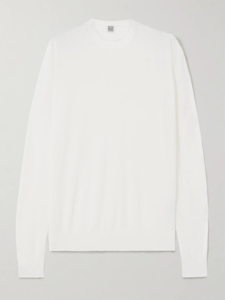 Toteme Toteme - Garderob Wool And Silk-blend Sweater - Ecru 