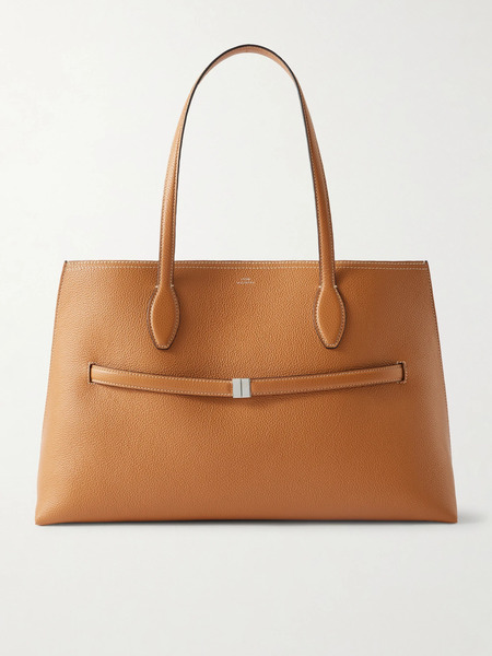  Toteme Toteme - Lounge Large Textured-leather Tote - Tan 