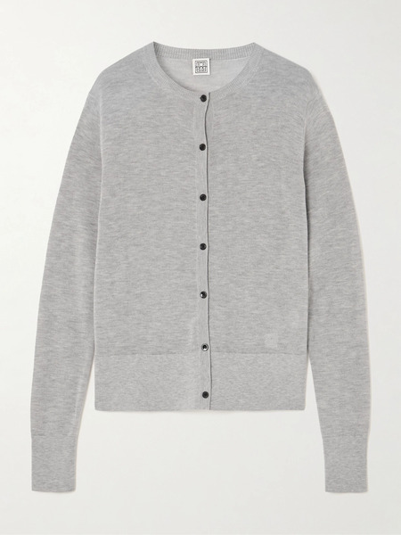  Toteme Toteme - Lyocell-blend Cardigan - Gray 