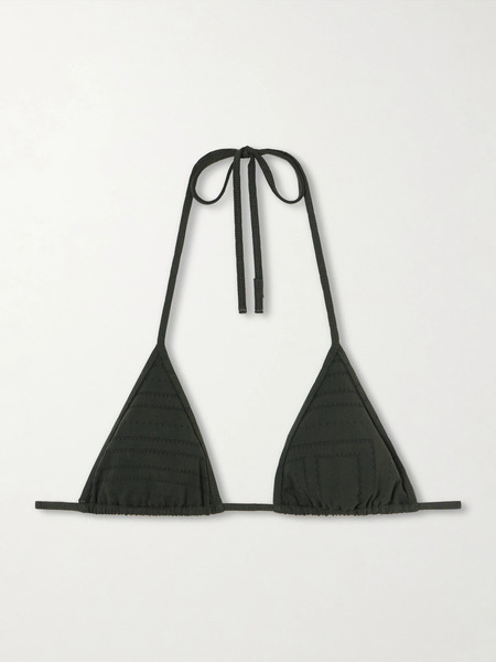  Toteme Toteme - Monogram Bikini Top - Dark Green 