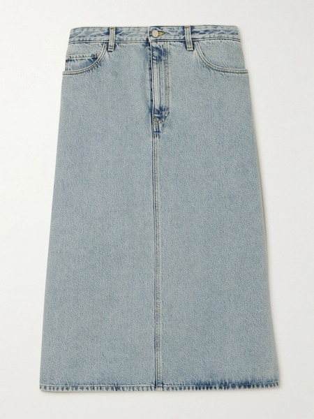  Toteme Toteme - Organic Denim Midi Skirt - Blue 