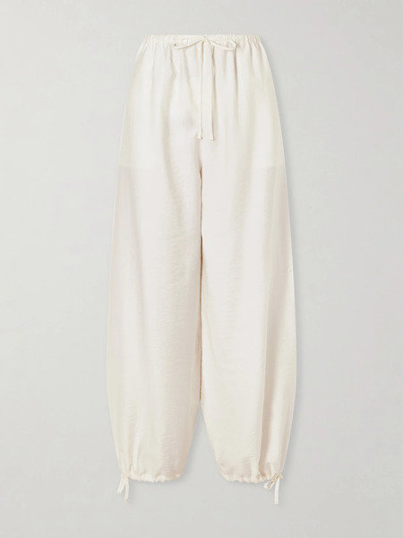  Toteme Toteme - Parachute Lyocell-blend Tapered Pants - Ecru 