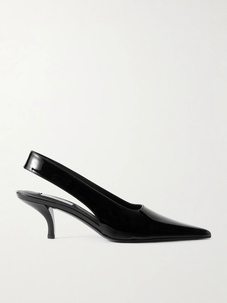  Toteme Toteme - Patent-leather Slingback Pumps - Black 