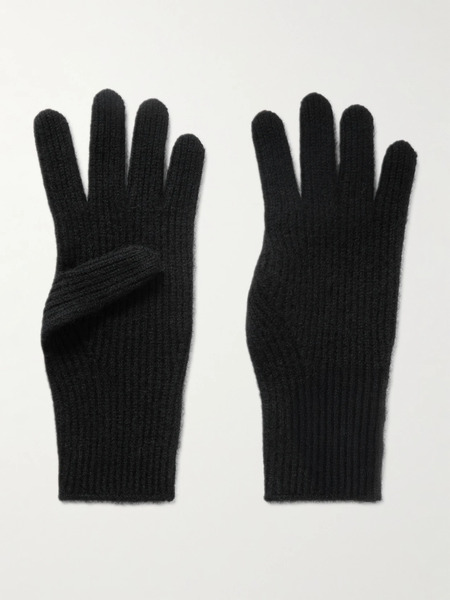  Toteme Toteme - Ribbed Cashmere Gloves - Black 