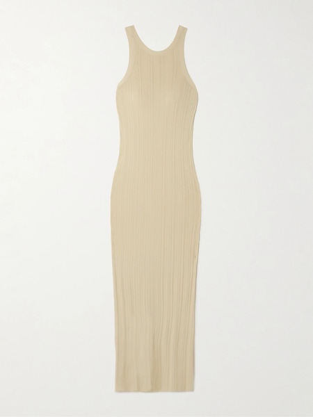  Toteme Toteme - Ribbed-knit Maxi Dress - Cream 