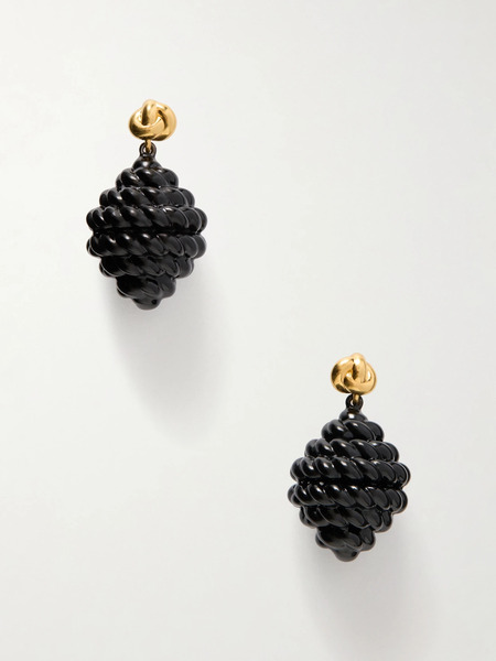  Toteme Toteme - Rope Drop Earrings - Black 