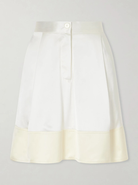  Toteme Toteme - Satin Mini Skirt - White 