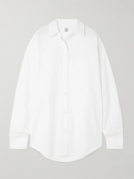  Toteme Toteme - Striped Cotton Shirt - White 