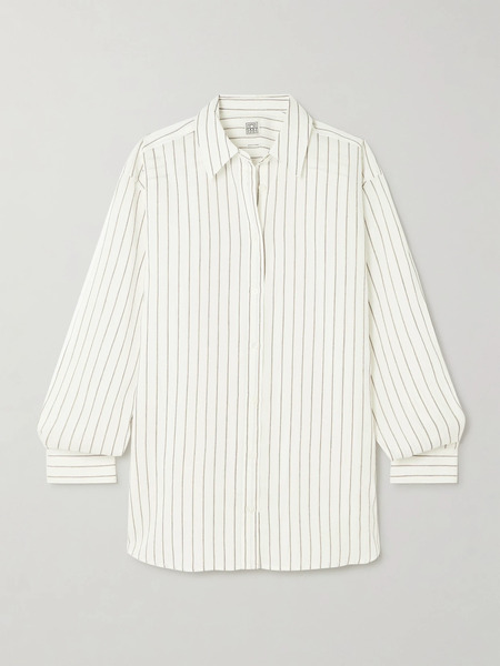  Toteme Toteme - Striped Voile Shirt - White 