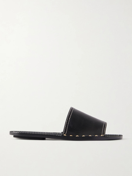  Toteme Toteme - Studded Leather Slides - Black 