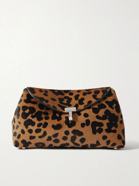  Toteme Toteme - T-lock Mini Leopard-print Calf Hair Clutch - Leopard Print 