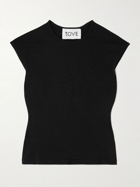  Tove Tove - Deca Stretch-jersey Top - Black 