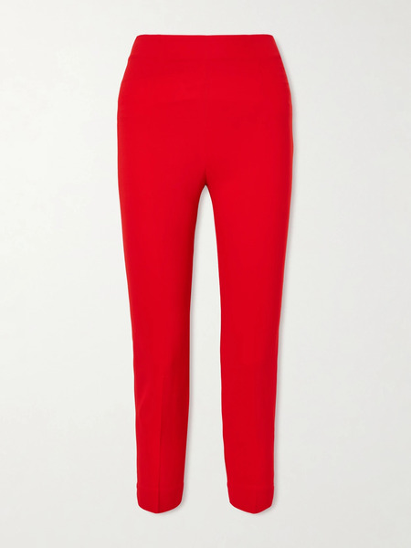  Tove Tove - Drew Cropped Stretch-crepe Skinny Pants - Red 