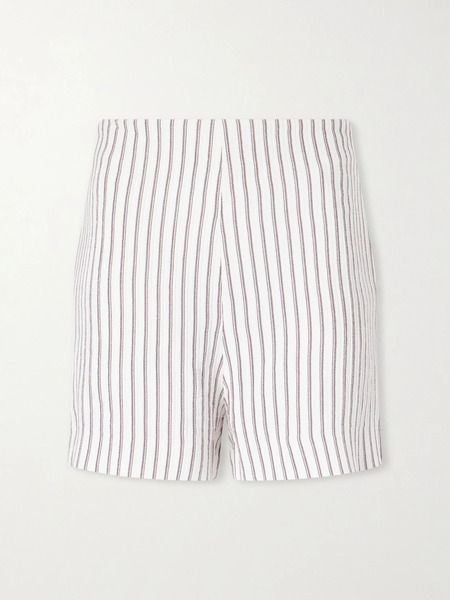  Tove Tove - Felix Striped-printed Woven Shorts - White 