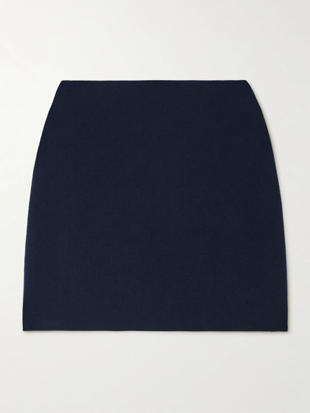  Tove Tove - Jeanette Wool-twill Mini Skirt - Navy 