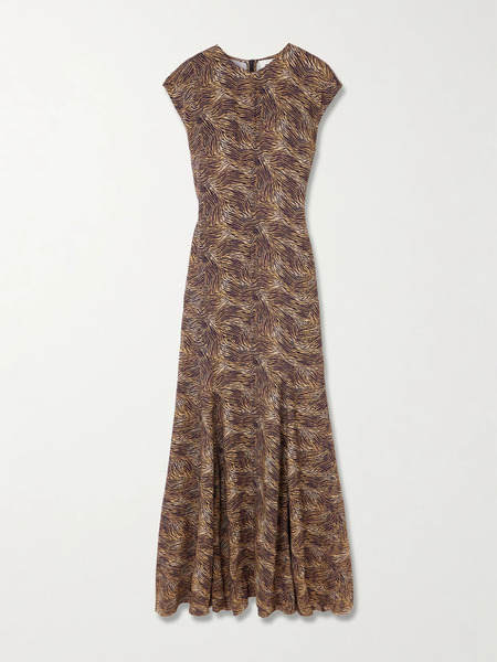  Tove Tove - Vanja Zebra-print Stretch-crepe Maxi Dress - Zebra Print 
