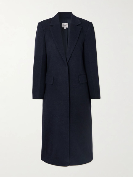  Twp Twp - Mattie Wool-blend Twill Coat - Navy 