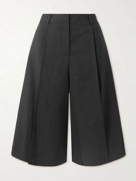  Twp Twp - Stefens Pleated Wool Culottes - Dark Gray 