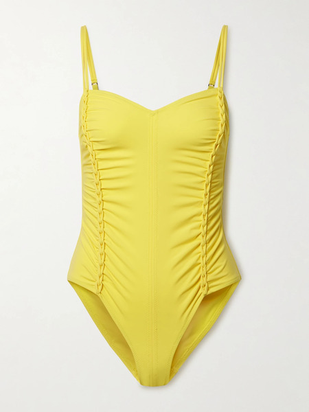 Ulla Johnson Ulla Johnson - Almira Ruched Swimsuit - Yellow 