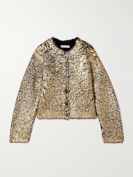  Ulla Johnson Ulla Johnson - Keira Brushed Coated Wool-blend Cardigan - Gold 