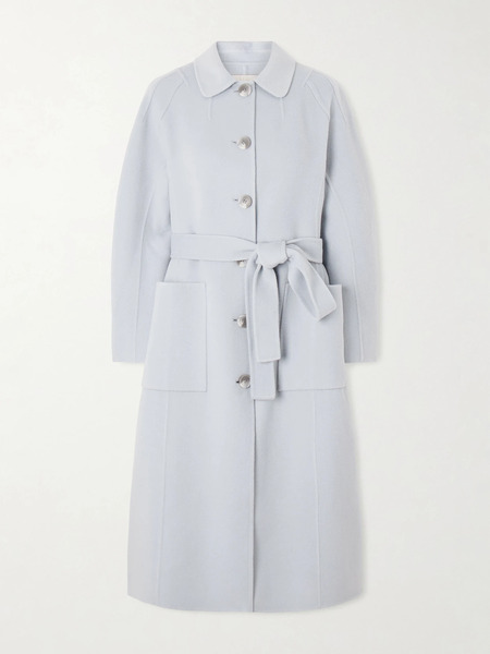  Ulla Johnson Ulla Johnson - Lisbeth Brushed Wool-blend Coat - Light Blue 