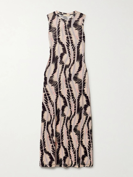  Ulla Johnson Ulla Johnson - Orla Printed Lyocell-jersey Midi Dress - Beige 