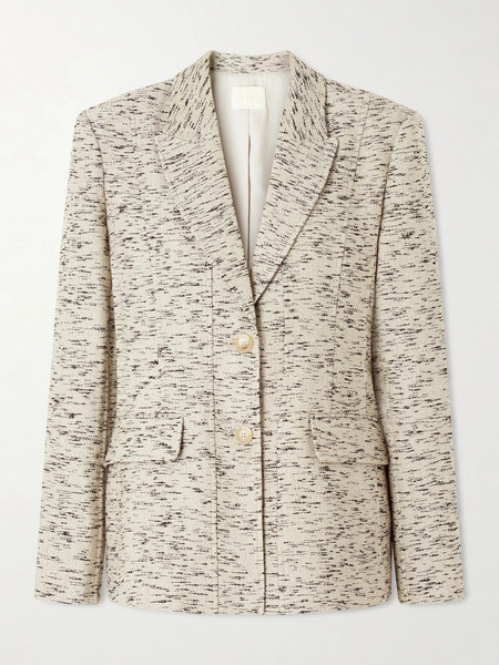  Ulla Johnson Ulla Johnson - Tess Single-breasted Tweed Blazer - Gray 