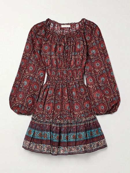  Ulla Johnson Ulla Johnson - Val Ruffled Floral-print Cotton-blend Voile Mini Dress - Multi 