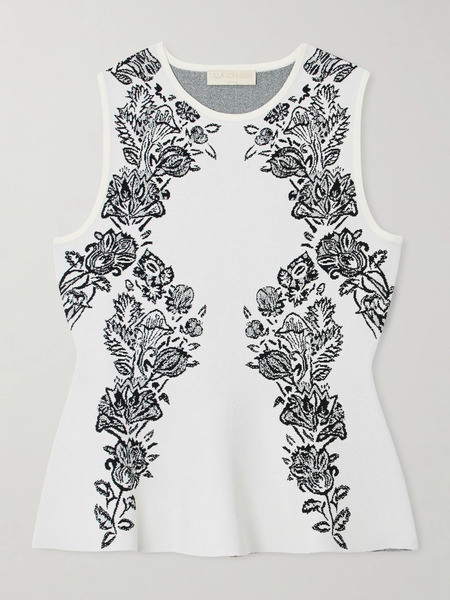  Ulla Johnson Ulla Johnson - Vanna Jacquard-knit Tank - Ivory 