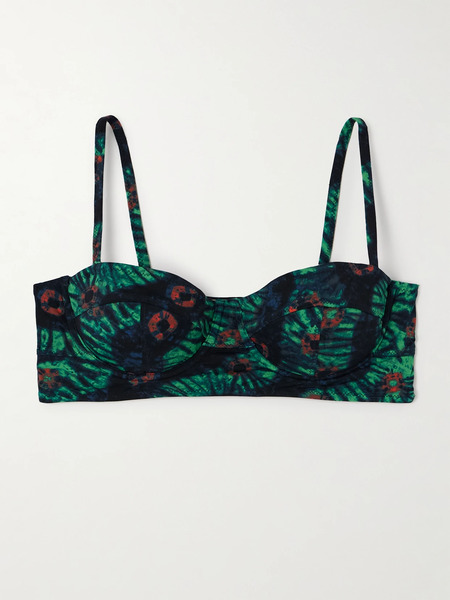  Ulla Johnson Ulla Johnson - Zahara Printed Underwired Bikini Top - Green 