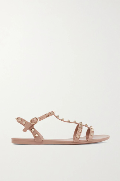  Valentino Garavani Valentino Garavani - Rockstud Rubber Sandals - Blush 
