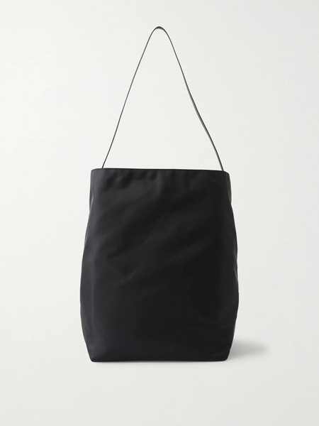  Valesque Valesque - Bucket Leather-trimmed Shell Tote - Black 