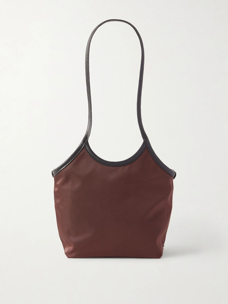 Valesque Valesque - Cami Small Leather-trimmed Nylon-satin Tote - Brown 
